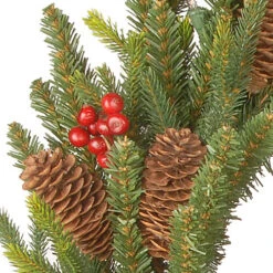 Christmas Central Pre-Lit Dorchester Fir Artificial Christmas Wreath, 24-Inch, Warm White Lights -Northlight Shop dnat pedr3 300 24wb1 3 86225.1661886366