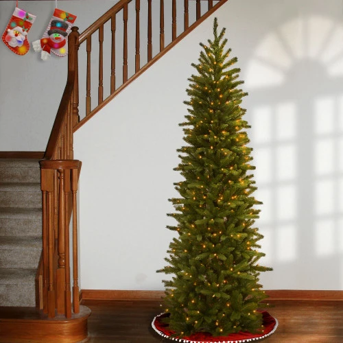 Christmas Central 7.5’ Pre-Lit Pencil Fir Artificial Christmas Tree, Clear Lights 6 Christmas Central 7.5’ Pre-Lit Pencil Fir Artificial Christmas Tree, Clear Lights - Image 4