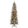 Christmas Central 7.5' Pre-Lit Slim Snowy Sheffield Spruce Artificial Christmas Tree - Clear Lights -Northlight Shop dnat pesl3 311p 75 1 57840.1587645146