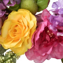 Green And Purple Floral Artificial Easter Wreath - 22-Inch, Unlit -Northlight Shop dnat rae bw30367a 1 2 07649.1587645073