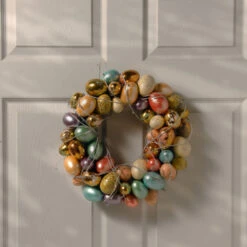 Easter Egg Wreath - 16-Inch, Unlit -Northlight Shop dnat rae w030276a 4 80128.1631810848