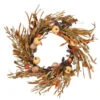 Christmas Central Orange And Brown Harvest Themed Artificial Autumn Wreath - 24-Inch, Unlit -Northlight Shop dnat rahv w8081a 1 98468.1665346763