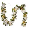 Christmas Central 72" White Rose & Calla Lily Garland -Northlight Shop dnat ras 477803n 1 1 44227.1633778560
