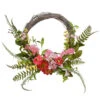 Christmas Central Pink And Green Spring Flower Artificial Wreath - 20-Inch, Unlit -Northlight Shop dnat ras gfiw4383 1 1 49924.1587645145