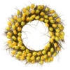 Tulip Artificial Floral Wreath, Yellow And Green 32-Inch 2 Tulip Artificial Floral Wreath, Yellow And Green 32-Inch -Northlight Shop dnat ras hy55732w y1 1 32045.1631810845