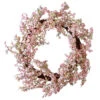 Pink Berry Artificial Wreath - 16-Inch, Unlit