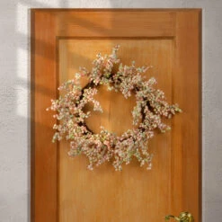 Pink Berry Artificial Wreath - 16-Inch, Unlit -Northlight Shop dnat ras hyb15157 1 4 62906.1631812646