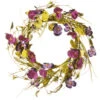 Floral Wreath With Poppy And Pansy- 22-Inch -Northlight Shop dnat ras jxw9483 1 98056.1647047705