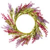 Pink And Purple Floral Artificial Wreath - 20-Inch -Northlight Shop dnat ras s0685c 1 45369.1631810845