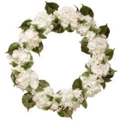 32" Cream Hydrangea Wreath