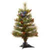 Christmas Central 2' Pre-Lit Crestwood Spruce Full Artificial Christmas Tree, Multicolor LED Lights -Northlight Shop dnat szcw7 126 20 1 1 79604.1587645073