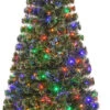 72" X 33” Pre-Lit Artificial Christmas Tree – Multi LED Lights -Northlight Shop dnat sze7 147 72 36297.1588357281