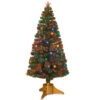6' Pre-Lit Slim Fiber-Optic Artificial Fireworks Ornamented Christmas Tree - Multicolor LED Lights -Northlight Shop dnat szox7 100l 72 1 80040.1587645074