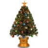 3' Pre-Lit Medium Fiber-Optic Artificial Fireworks Ornamented Christmas Tree - Multicolor LED Lights -Northlight Shop dnat szox7 176l 36 1 77232.1587645074