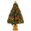 4' Pre-Lit Medium Fiber-Optic Fireworks Ornamented Artificial Christmas Tree - Multicolor LED Lights -Northlight Shop dnat szox7 176l 48 1 22116.1587645074