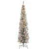 6' Pre-Lit Pencil Silver Tinsel Artificial Christmas Tree - Clear Lights 1 6' Pre-Lit Pencil Silver Tinsel Artificial Christmas Tree - Clear Lights -Northlight Shop dnat tt33 300 60 55478.1587645143