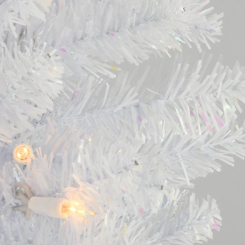 Christmas Central 32" LED Lighted White Iridescent Tinsel Snowflake Outdoor Christmas Decoration 4 Christmas Central 32" LED Lighted White Iridescent Tinsel Snowflake Outdoor Christmas Decoration - Image 2