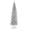 Christmas Central 6' Pencil Silver Tinsel Artificial Christmas Tree, Unlit 1 Christmas Central 6' Pencil Silver Tinsel Artificial Christmas Tree, Unlit -Northlight Shop dnat tt33 700 60 96492.1587644854