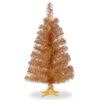 Christmas Central 3' Champagne Gold Tinsel Artificial Christmas Tree, Unlit -Northlight Shop dnat tt33 702 30 1 64898.1587644855