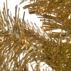 Christmas Central 7' Pencil Champagne Gold Tinsel Artificial Christmas Tree, Unlit -Northlight Shop dnat tt33 702 70 2 67705.1587644856