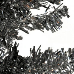 9' Pencil Black Tinsel Artificial Christmas Tree - Unlit -Northlight Shop dnat tt33 704 90 2 44027.1587644855