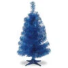 2.5' Medium Blue Tinsel Artificial Christmas Tree - Unlit -Northlight Shop dnat tt33 707 30 1 29243.1588399951