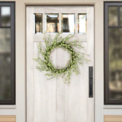 Green Artificial Faux Twig Spring Willow Wreath - 24-Inch, Unlit -Northlight Shop dpul 305 dw8299 24 3 90261.1588399258