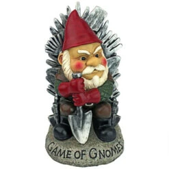 10" Gray And Red Game Of Gnomes Outdoor Garden Statue -Northlight Shop dtosc ql30818 3 42635.1665520824