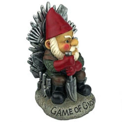 10" Gray And Red Game Of Gnomes Outdoor Garden Statue -Northlight Shop dtosc ql30818 4 11123.1665520824