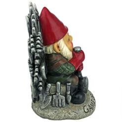 10" Gray And Red Game Of Gnomes Outdoor Garden Statue -Northlight Shop dtosc ql30818 5 76483.1665520824
