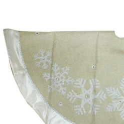 48" Gold And Silver Bordered Snowflake Christmas Tree Skirt 8 48" Gold And Silver Bordered Snowflake Christmas Tree Skirt -Northlight Shop dyno202484774 2 17627.1664811415