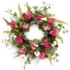Mixed Foliage Artificial Floral Wreath, Pink 24-Inch -Northlight Shop eahzrb8ykf86nphmskipqucayvzoxmej 21569.1588397811