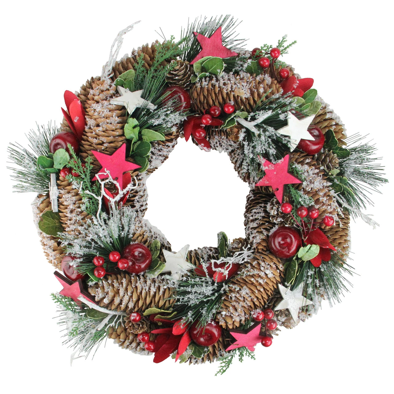 Northlight Artificial Berries And Pine Cones Frosted Artificial Christmas Wreath - 13.25-Inch, Unlit 3 Northlight Artificial Berries And Pine Cones Frosted Artificial Christmas Wreath - 13.25-Inch, Unlit