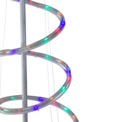 7' Pre-Lit Slim Spiral Rope Light Christmas Tree Outdoor Decor - Multicolor LED Lights -Northlight Shop hofert 1386 02 07398.1588406372