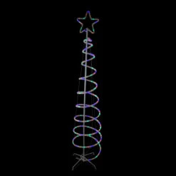 7' Pre-Lit Slim Spiral Rope Light Christmas Tree Outdoor Decor - Multicolor LED Lights -Northlight Shop hofert 1386 5 98976.1588406373