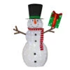 74" White LED Lighted Fluffy Glitter Snowman With Present Outdoor Christmas Figurine 1 74" White LED Lighted Fluffy Glitter Snowman With Present Outdoor Christmas Figurine -Northlight Shop hofert 4350 98799.1587644959