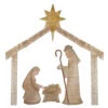 69.5" Pre-Lit Beige And Gold LED Lighted Holy Family Nativity Outdoor Christmas Decor 1 69.5" Pre-Lit Beige And Gold LED Lighted Holy Family Nativity Outdoor Christmas Decor -Northlight Shop hofert 4352 33550.1587644959