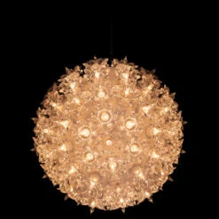 Clear Lighted Hanging Starlight Sphere Outdoor Christmas Decoration 7.5" -Northlight Shop hofert 4947 02 black 70760.1588403054