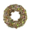 Northlight Brown Pine Cone And Fruit Glitter Artificial Christmas Wreath - 19.5-Inch, Unlit -Northlight Shop ijitwuavtui95d1nsq1h3kozxznbyllj 30896.1665611029