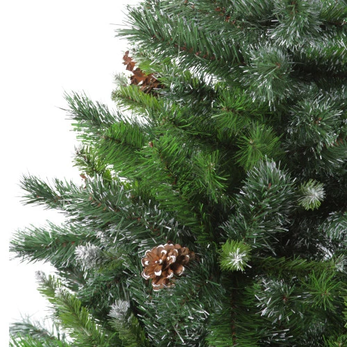 Northlight 4' Snowy Delta Pine With Pine Cones Full Artificial Christmas Tree - Unlit 5 Northlight 4' Snowy Delta Pine With Pine Cones Full Artificial Christmas Tree - Unlit - Image 3