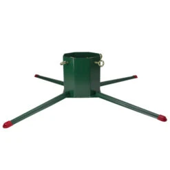 45" Green And Red Welded Christmas Real Live Tall Tree Stand