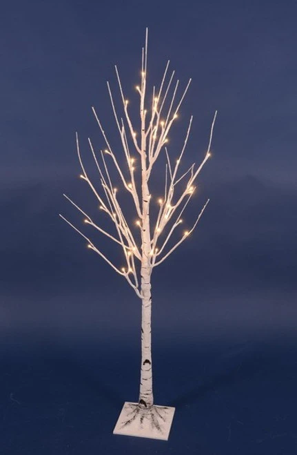 Northlight 4' Pre-Lit LED White Birch Tree Outdoor Decoration - White Lights 4 Northlight 4' Pre-Lit LED White Birch Tree Outdoor Decoration - White Lights - Image 2
