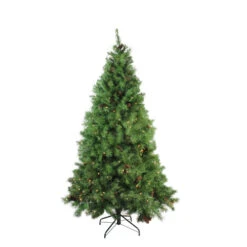 Northlight 6.5' Pre-Lit Medium Red Pine Artificial Christmas Tree - Clear Lights
