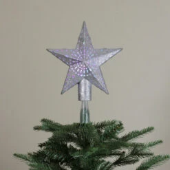 Kurt Adler 9" LED Lighted Sliver Glitter Star Christmas Tree Topper - Multi Lights 7 Kurt Adler 9" LED Lighted Sliver Glitter Star Christmas Tree Topper - Multi Lights -Northlight Shop ksa jel0311 3 97470.1588405840
