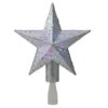 Kurt Adler 9" LED Lighted Sliver Glitter Star Christmas Tree Topper - Multi Lights 2 Kurt Adler 9" LED Lighted Sliver Glitter Star Christmas Tree Topper - Multi Lights -Northlight Shop ksa jel0311 72093.1588405839