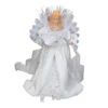 Kurt Adler 12" Silver And White LED Lighted Fiber Optic Angel Christmas Tree Topper -Northlight Shop ksa ul1084 04955.1588415244