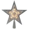 Kurt Adler 11" Lighted Silver Star With Cut-Out Design Christmas Tree Topper - Clear Lights 2 Kurt Adler 11" Lighted Silver Star With Cut-Out Design Christmas Tree Topper - Clear Lights -Northlight Shop ksa ul1212 c 65827.1588414685