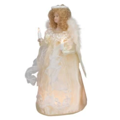 Kurt Adler 12" Lighted Ivory Angel With Halo Christmas Tree Topper - Clear Lights -Northlight Shop ksa ul2186 1 17287.1588415456