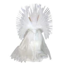 Kurt Adler 14" Lighted White Fiber Optic Floral Angel Christmas Tree Topper - Multi-Color LED Lights -Northlight Shop ksa ul2212led 2 26067.1588402556
