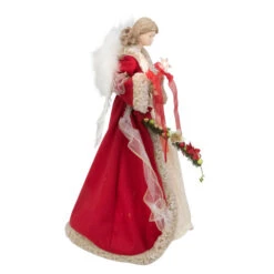 Kurt Adler 16" Red And Ivory Poinsettia Angel Christmas Tree Topper - 33752004 10 Kurt Adler 16" Red And Ivory Poinsettia Angel Christmas Tree Topper - 33752004 -Northlight Shop ksa ul2218 3 31944.1588405771